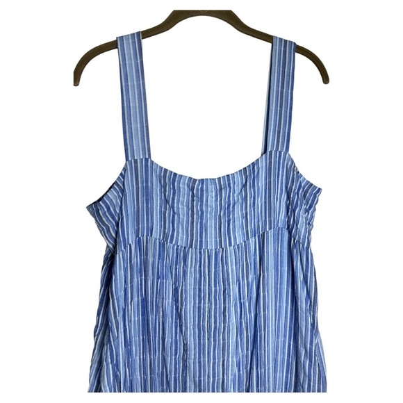 Elliott Lauren Seersucker Maxi Dress Size Medium NWT - Picture 10 of 11